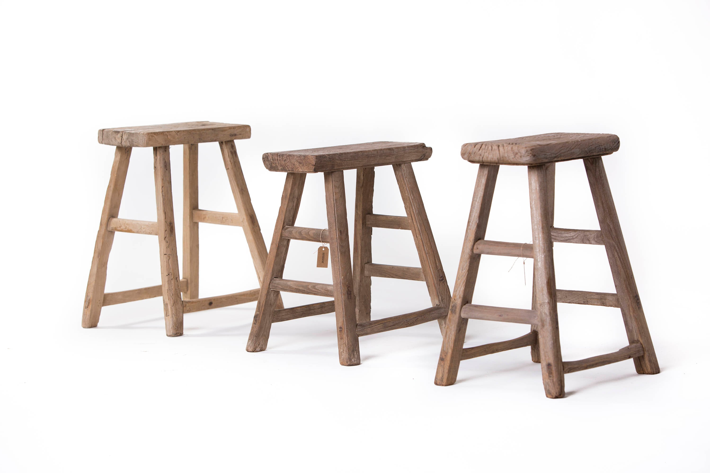Reclaimed wood Vintage Stools — White Hill Home - Shop, Be