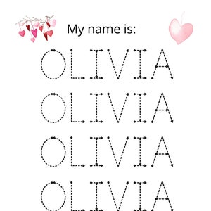 Name Practice - Personalized Tracing Worksheet
