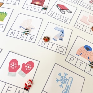 Winter Themed Literacy & Math Bundle - Winter Math Activity - Winter ABC Activity