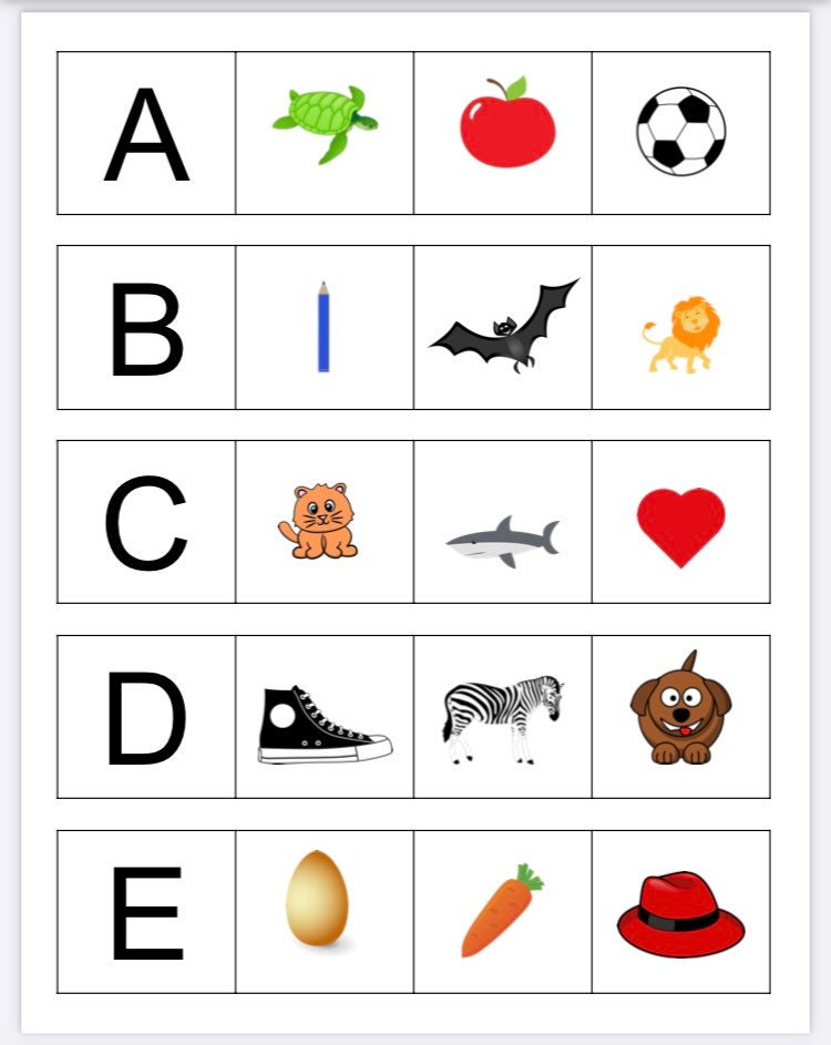 Letter Sounds Matching Cards - Match and Clip Letters - ABC Cards