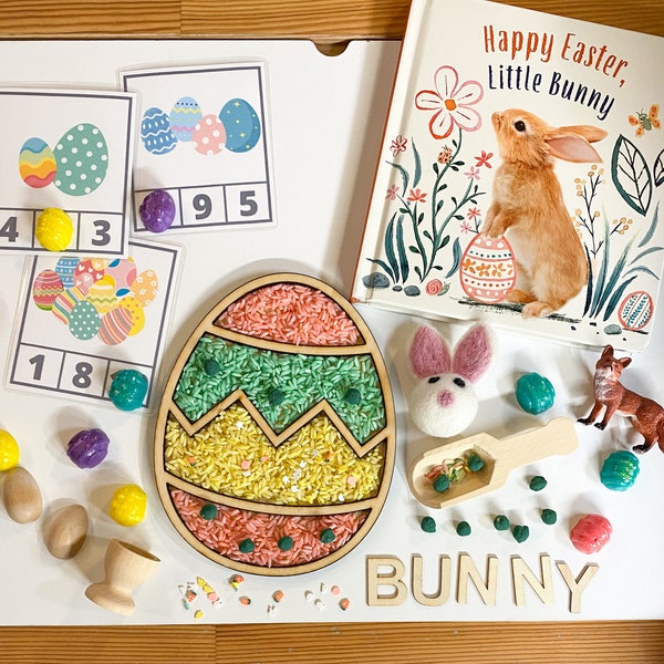 Easter Sensory Kit - Happy Easter Little Bunny - Spring & Easter Sensory Bin
