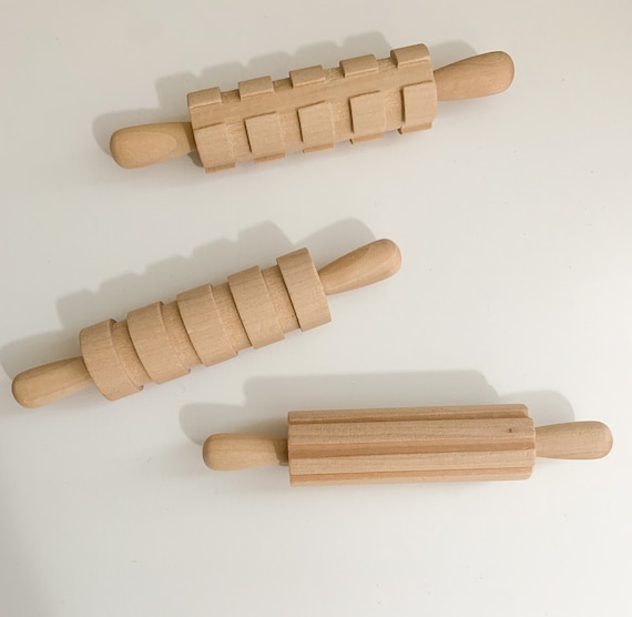 Wooden Playdough Tools Playdough and Sand Roller Wooden Rolling