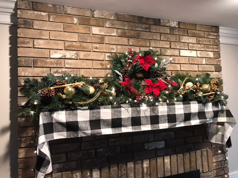 Farmhouse Decor Mantel Decor Mantle Scarf Farmhouse Etsy