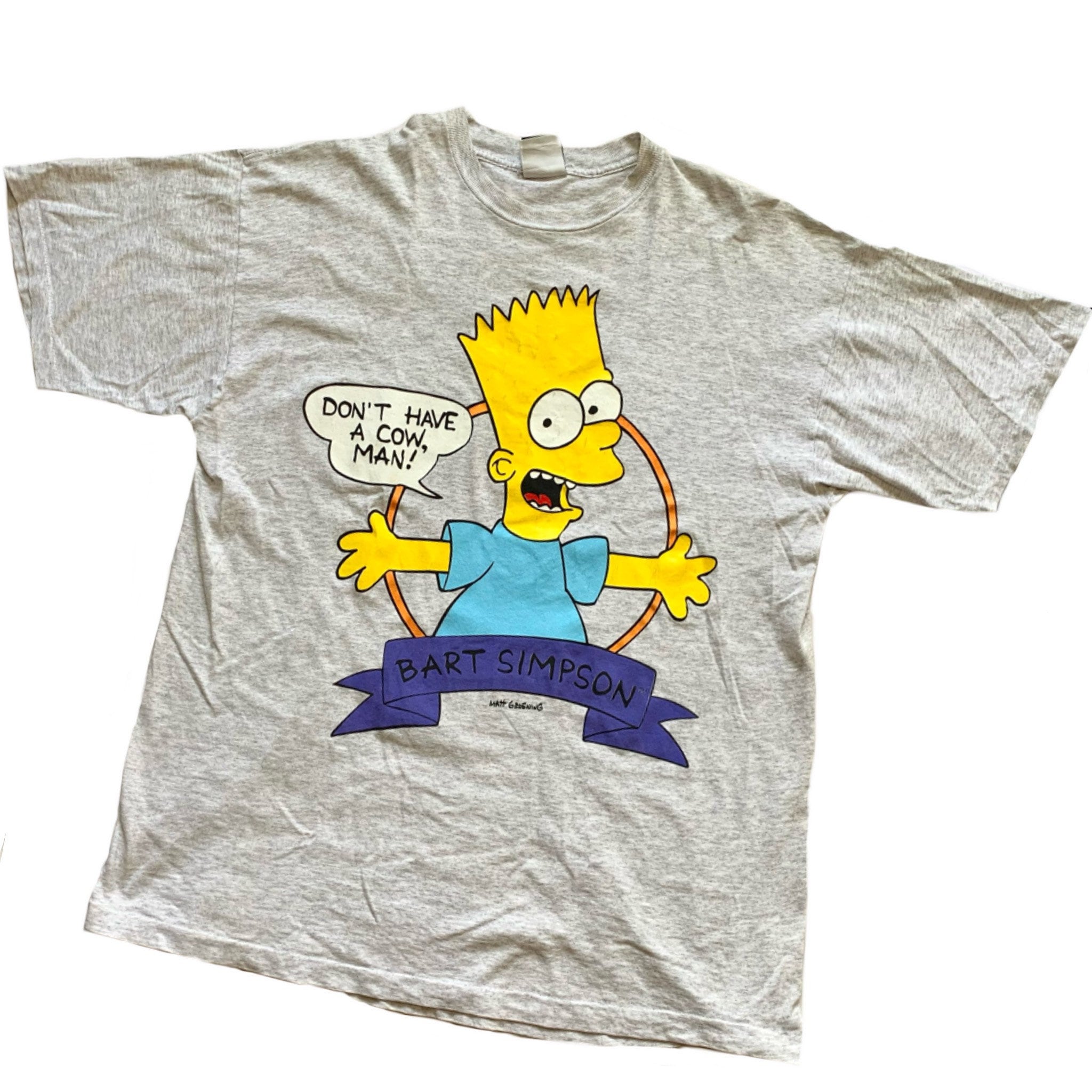 Vtg 90s The Simpsons Bart Simpson shirt vintage cartoon matt Etsy