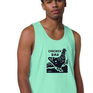 Huhn Dad - Männer Tank Top - ärmellos - Hinterhof Hühner - Bauer - Volkskunst - Huhn Liebhaber