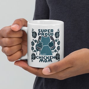 Proud Chicken Mom Coffee Mug - Farmhouse Ceramic Mug