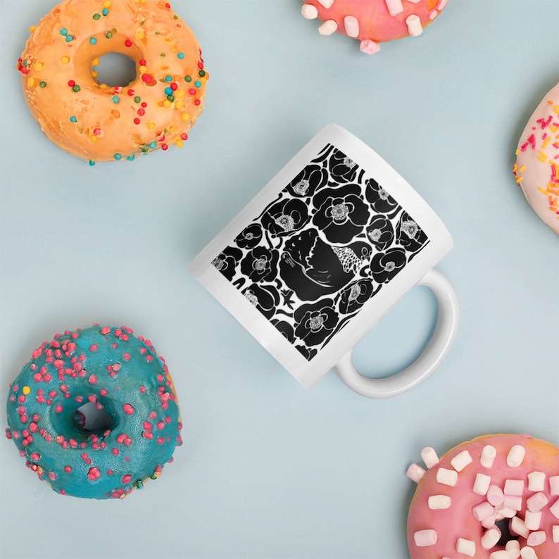 TherapyChickensArt Poppy Hen Mug - Thumbnail 2