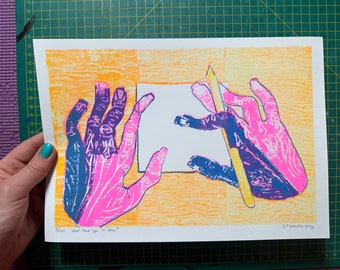 What have you to bare? - A4 Editioned Risograph Print