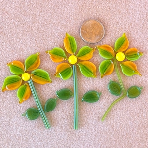 Coe 96 Murrini Flower Kit Orange and Green