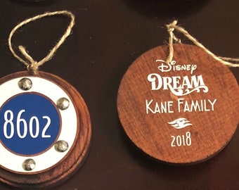 Disney Cruise Porthole Ornament - Stateroom Port Hole Ornament - Perfect for Fish Extender or Christmas!