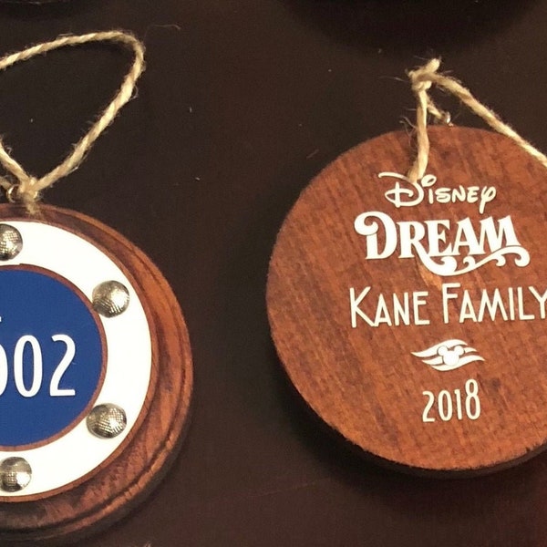 Disney Cruise Porthole Ornament - Stateroom Port Hole Ornament - Perfect for Fish Extender or Christmas!