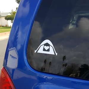 Camping/Tent Vinyl Sticker Sticker - Schattig
