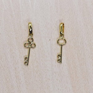 14K Solid Gold 585 Key Pendant ,Anniversary Gift, Christmas, Gift for her, Unisex Gifts, Key to life, Key to Happiness (Pendant only)