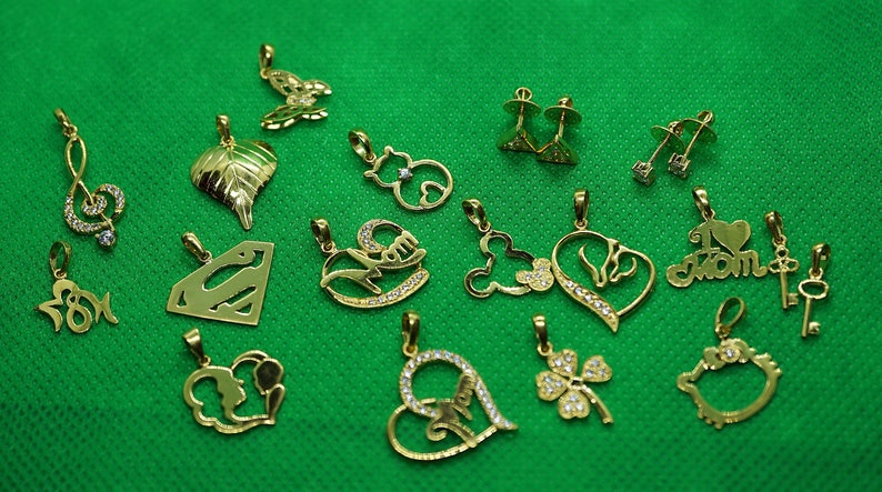 luckier believe in you make wish Good luck Gift good fortune lucky Horse Pendant 22K solid gold love you mom jewelry Gift for her