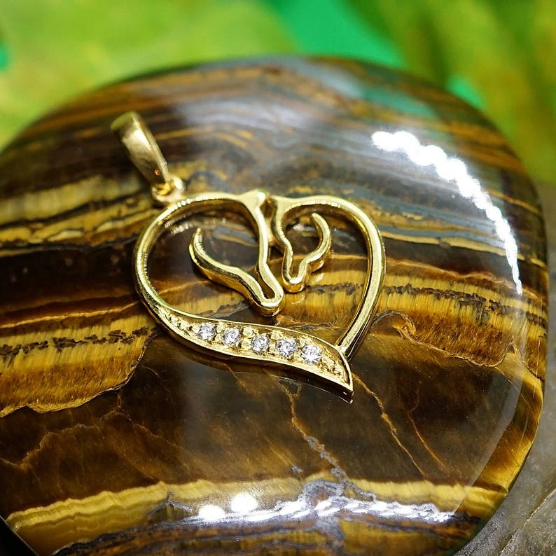 luckier believe in you make wish Good luck Gift good fortune lucky Horse Pendant 22K solid gold love you mom jewelry Gift for her