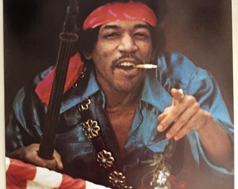 Jimi Hendrix  Rainbow Bridge 1971 Poster. Photo by Daniel Tehaney