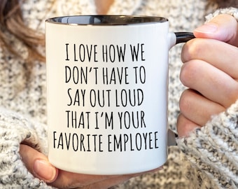 Boss's Day Gift for Boss Mug Office Humor Happy Bosses Day Funny Sarcastic Coffee Cup Gifts for Bosses Birthday Present Boss Christmas Gift