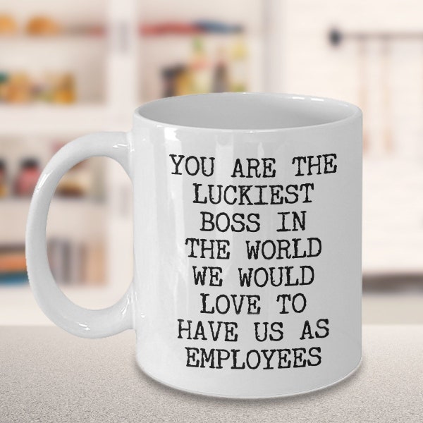 Cheesy Boss Gifts Boss Mug Gift for Boss Office Mug Work Mug Best Boss Ever Luckiest Boss in the World Mug Funny Gifts for Bosses Coffee Cup