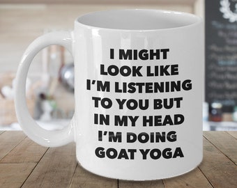 Goat Yoga Mug Cadeaux de yoga de chèvre