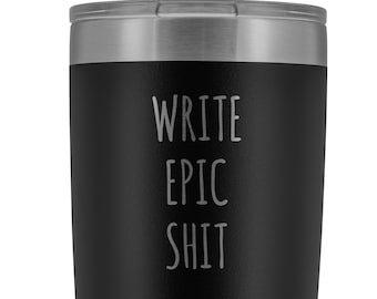 Writer Mug Funny Gifts for Writers Author Tumbler Writer Gifts for Men for Women Insulated Hot Cold Travel Coffee Cup 20oz BPA Free