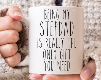 Funny Stepdad Gift for Stepdads Gift from Stepdaughter or Stepson Best Stepdad Ever Mug Father's Day Coffee Cup Step-Dad Birthday Present