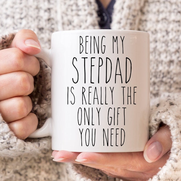 Funny Stepdad Gift for Stepdads Gift from Stepdaughter or Stepson Best Stepdad Ever Mug Father's Day Coffee Cup Step-Dad Birthday Present
