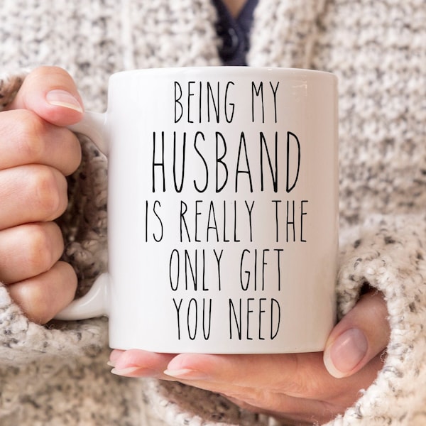 Funny Husband Mug Valentine's Day Gift to Husband from Wife For Best Hubby Ever Coffee Cup Gay Husband Birthday Present Husband Anniversary