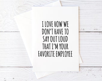 Boss's Day Card for Boss Card Office Humor Happy Bosses Day Funny Sarcastic Boss Birthday Card Boss's Day