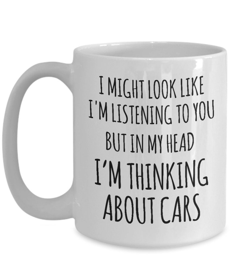 Car Enthusiast Gifts Car Collector Mug in My Head I'm Etsy