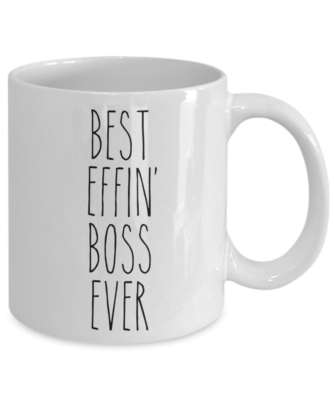 Gift for Boss Gifts Happy Bosses Day Boss Mug Best Effin' Boss Ever Mug