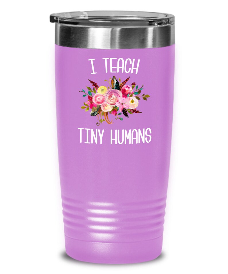 Teaching Tiny Humans Mug Funny Preschool Teacher Tumbler Pre K Kindergarten Gift Daycare Insulated Hot Cold Travel Coffee Cup BPA Free image 6