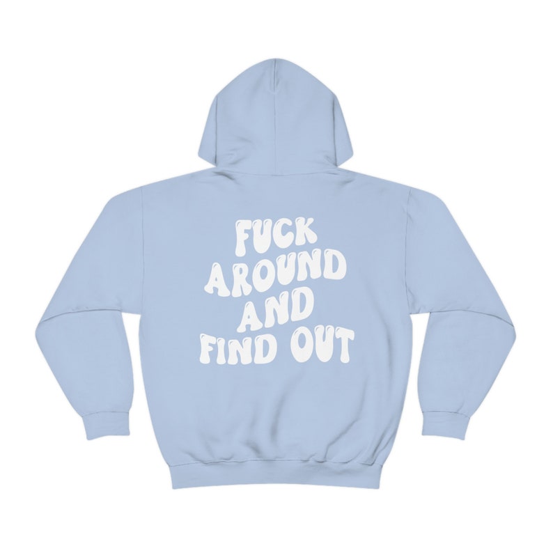 Sarcastic Hoodie, Antisocial Hoodie, Quote Hoodie, Hoodie Words on Back, Fuck Hoodie, Brown Hoodie, Y2K Hoodie, Preppy Hoodie, Mature image 5