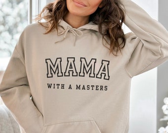Maestría, Regalo de Maestría, Graduación de Maestría, Regalos de Maestría, Mamá con una Maestría, Sudadera con capucha de Maestría, Regalo del Día de la Madre