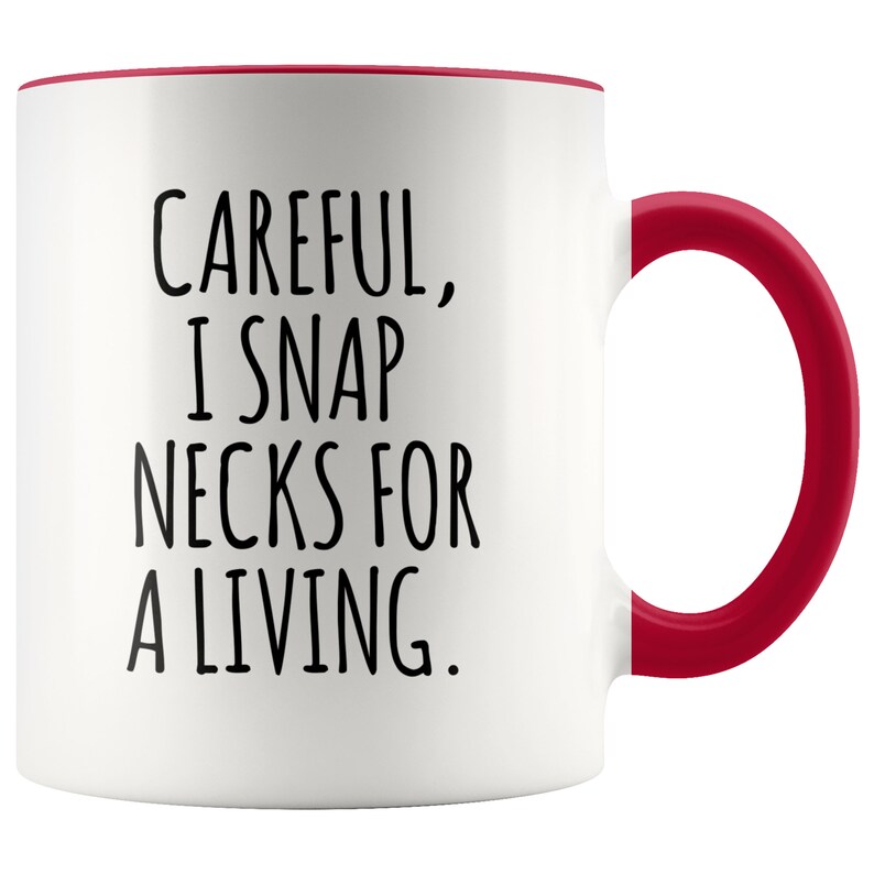 Funny Chiropractor Mug for Chiropractor Gift Idea Best Chiropractor Ever Coffee Cup Chiropractor Graduation Gifts I Snap Necks For A Living bild 7