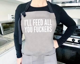 Apron Chef Apron Mens Apron Grilling Apron Funny Apron for Men Cooking Apron Men Apron with Pockets BBQ Mature Presents for Dad