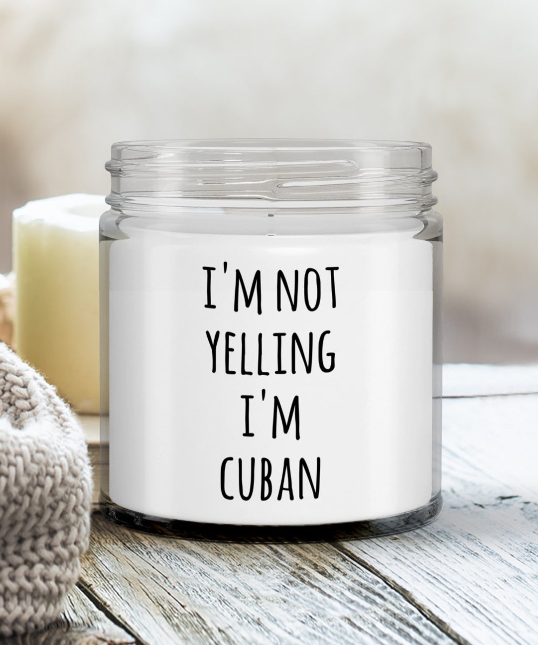 Cuba Candle Cuba Gift Cuban Candle Cuban Gifts for Her I'm Not Yelling
