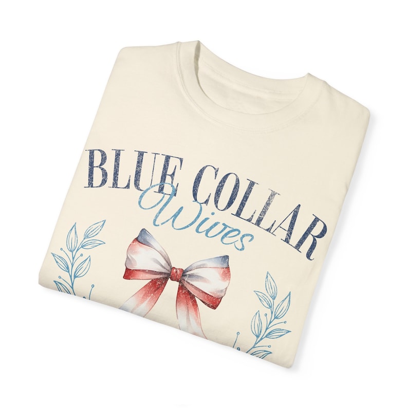 Blue Collar Wife Shirt, Blue Collar Wives Social Club Shirt, Preppy Tshirt, Comfort Colors Tee, Trucker Wife, Plumber Wife Construction Wife image 5