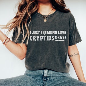 Cryptozoology Shirt, Cryptid, Cryptids, Cryptid Creatures, Cryptid Tshirt, Mothman Shirt, Folklore Shirt, Paranormal Shirt, Sasquatch Shirt