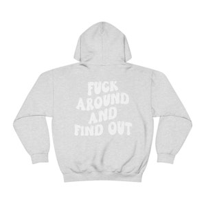Sarcastic Hoodie, Antisocial Hoodie, Quote Hoodie, Hoodie Words on Back, Fuck Hoodie, Brown Hoodie, Y2K Hoodie, Preppy Hoodie, Mature image 4