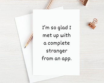One Year Dating Gift, Online Dating Gift, Online Relationship Card, Vday Gifts For Him, Boy Valentine Gift, Vday Card