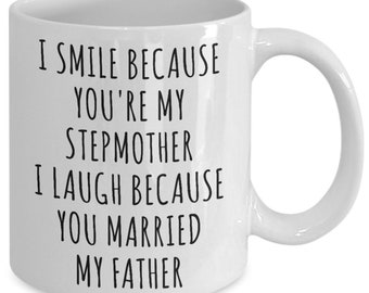 Stepmom Mug Step Mom Gifts Stepmother Mug Gifts for Step-Mom Present for Stepparent Mother's Day Funny Gift for Stepmom Coffee Cup