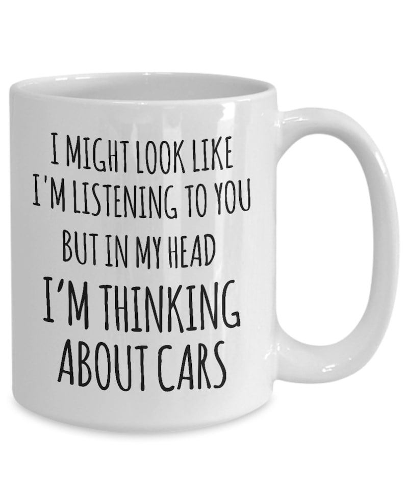Car Enthusiast Gifts Car Collector Mug in My Head I'm Etsy