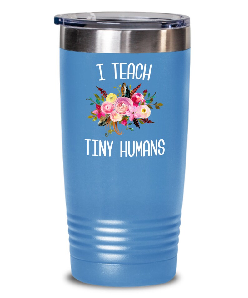 Teaching Tiny Humans Mug Funny Preschool Teacher Tumbler Pre K Kindergarten Gift Daycare Insulated Hot Cold Travel Coffee Cup BPA Free image 7