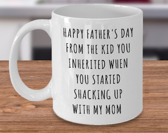 Stepdad Mug Stepfather Gift Idea Gifts for Stepdads Funny Happy Father's Day From the Kid You Inherited Step Dad Present Coffee Cup