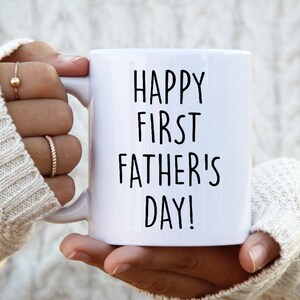 Father&#39;s Day Gift for New Dad First Time Dad Gift Idea From Wife to Husband Happy First Father&#39;s Day Mug Coffee Cup