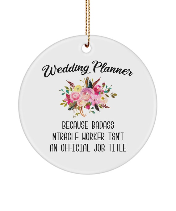 Wedding on sale planner ornament