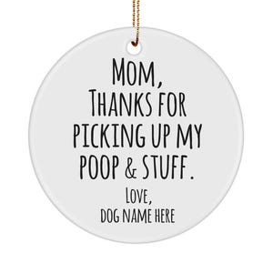 Custom Pet Ornament, Dog Name Ornament, Dog Bone Ornament, Dog First Christmas, Schnauzer Ornament, Beagle Ornament, Maltese Ornament image 3