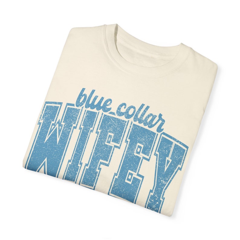 Blue Collar Wife Shirt, Blue Collar Wifey Tshirt, Preppy Tee, Comfort Colors Tee, Trucker Wife, Plumber Wife Construction Wife image 6