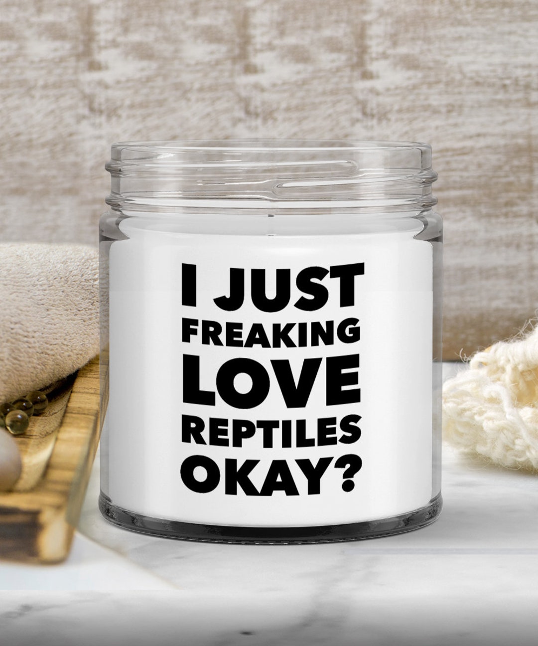 Reptile Gift Reptile Decor Fun Candles Reptile Lover I Just Etsy