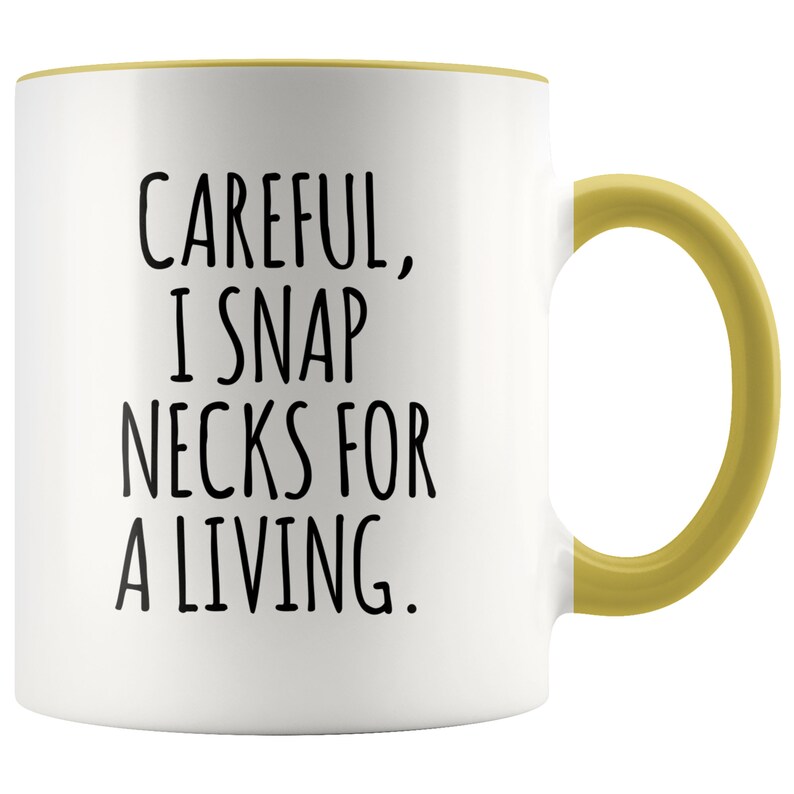 Funny Chiropractor Mug for Chiropractor Gift Idea Best Chiropractor Ever Coffee Cup Chiropractor Graduation Gifts I Snap Necks For A Living bild 8